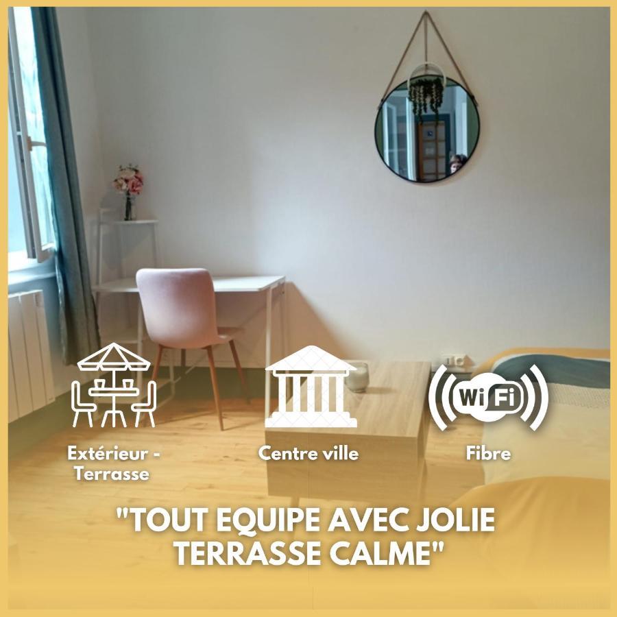 La Terrasse Zen Dacher - Superbe Appartement 30 M2 Tout Equipe Avec Terrasse Coeur Vichy Proche Gare Thermes Cures المظهر الخارجي الصورة